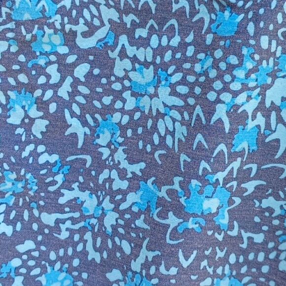 NEW HANG TEN Washed Out Teal/Blue Floral Abstract Men's Swim Boxer Trunks Size 8 - Picture 6 of 7